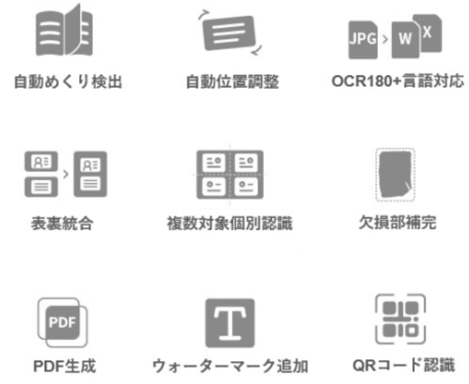 代表的な機能