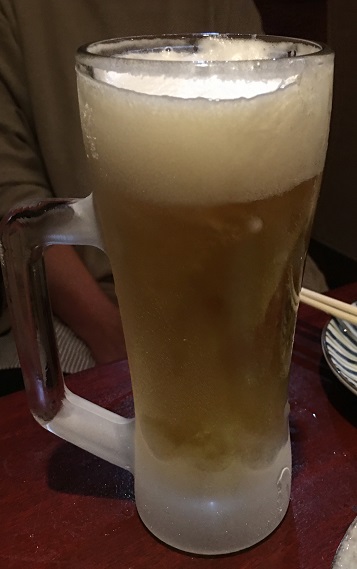 凍り付いたビールジョッキ